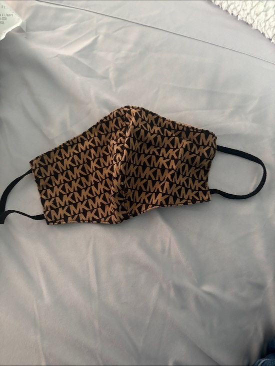 Michael Kors Accessories - Michael Kors Black and Brown MK Logo Face Mask excellent condition S/M